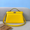 Fendi 8BN323 Peekaboo ISEEU EAST-WEST Yellow Leather 70193S bag - luxibagsmall