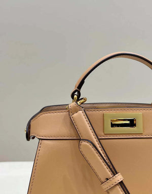 Fendi 8BN327 Peekaboo ISeeU Small Apricot leather bag - Default Title - View 5