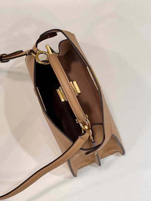 Fendi 8BN327 Peekaboo ISeeU Small Apricot leather bag - Default Title - View 9
