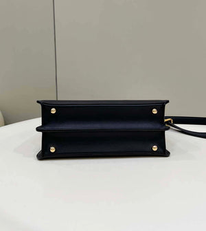 Fendi 8BN327 Peekaboo ISeeU Small Black leather bag - Default Title - View 4