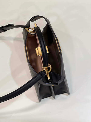 Fendi 8BN327 Peekaboo ISeeU Small Black leather bag - Default Title - View 9
