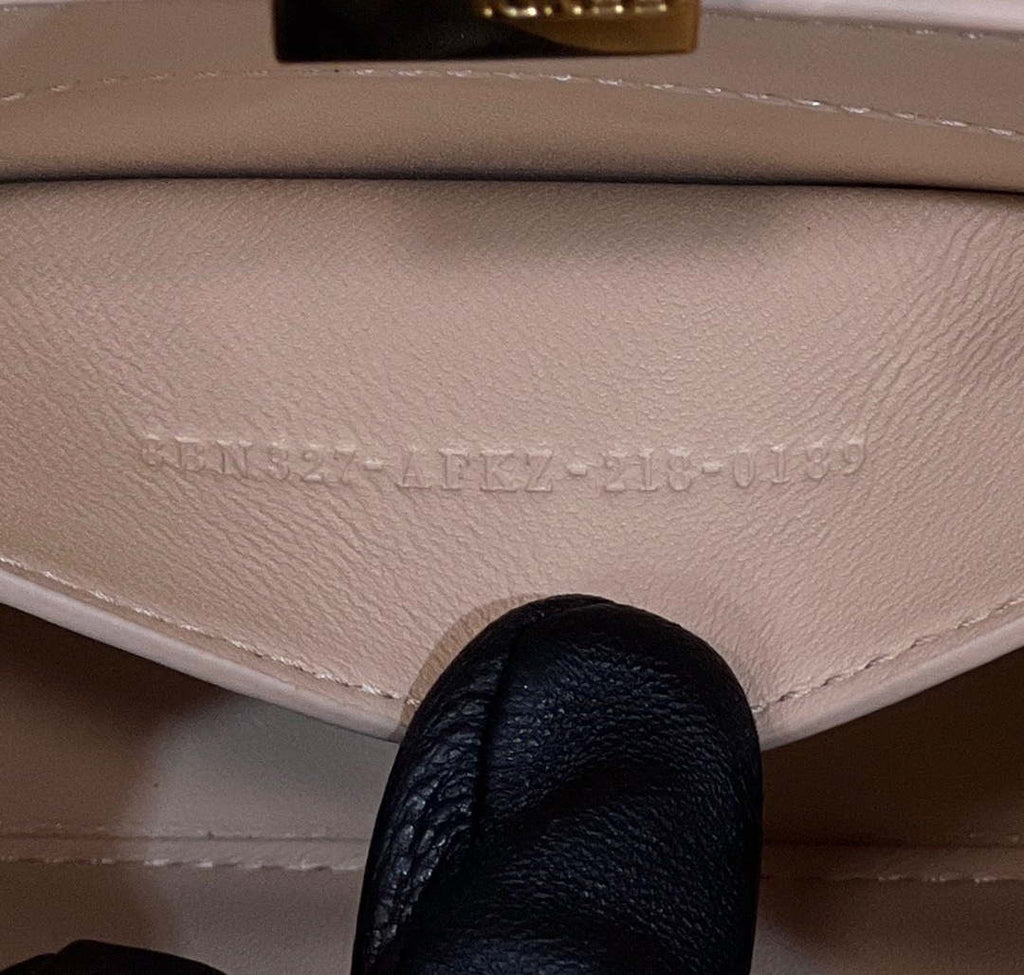 Fendi 8BN327 Peekaboo ISeeU Small Brown leather bag