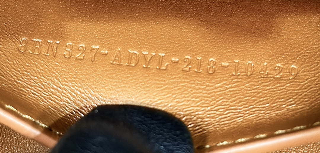 Fendi 8BN327 Peekaboo ISeeU Small Brown Selleria bag with 556 hand-sewn topstitches 80133Am