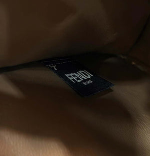 Fendi 8BN327 Peekaboo ISeeU Small Dark Brown Selleria bag with 556 hand-sewn topstitches 80133Am - Default Title - View 7