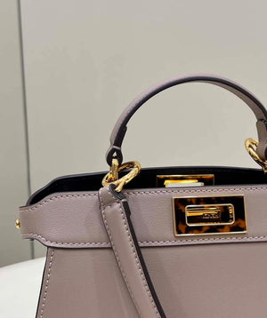 Fendi 8BN327 Peekaboo ISeeU Small Gray leather bag - Default Title - View 4