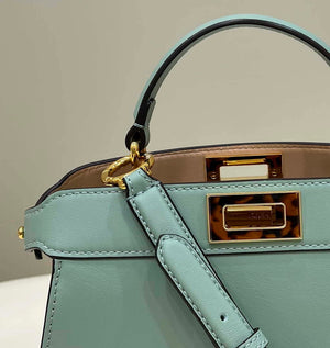 Fendi 8BN327 Peekaboo ISeeU Small Green leather bag - Default Title - View 3