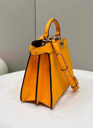 Fendi 8BN327 Peekaboo ISeeU Small Orange leather bag - Default Title - View 2