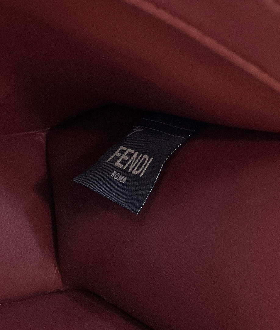 Fendi 8BN327 Peekaboo ISeeU Small Orange leather bag