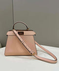 Fendi 8BN327 Peekaboo ISeeU Small Pink leather bag