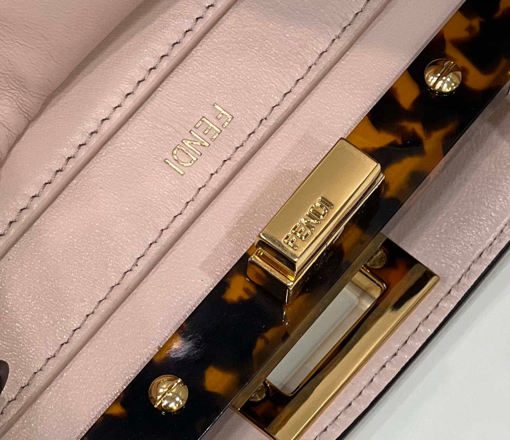 Fendi 8BN327 Peekaboo ISeeU Small Pink leather bag