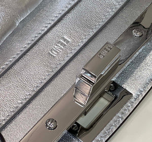 Fendi 8BN327 Peekaboo ISeeU Small Silver leather bag - Default Title - View 5