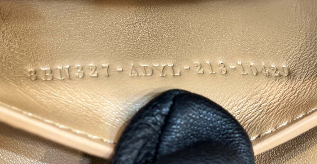 Fendi 8BN327 Peekaboo ISeeU Small Tan Selleria bag with 556 hand-sewn topstitches 80133Am