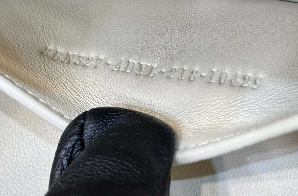 Fendi 8BN327 Peekaboo ISeeU Small White Selleria bag with 556 hand-sewn topstitches 80133Am