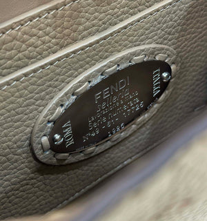 Fendi 8BN335 Peekaboo ISeeU Petite Apricot Selleria bag with 306 hand-sewn topstitches 80133As - Default Title - View 6