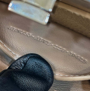 Fendi 8BN335 Peekaboo ISeeU Petite Apricot Selleria bag with 306 hand-sewn topstitches 80133As - Default Title - View 7