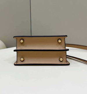 Fendi 8BN335 Peekaboo ISeeU Petite Apricot Padded Nappa Leather Bag - Default Title - View 6