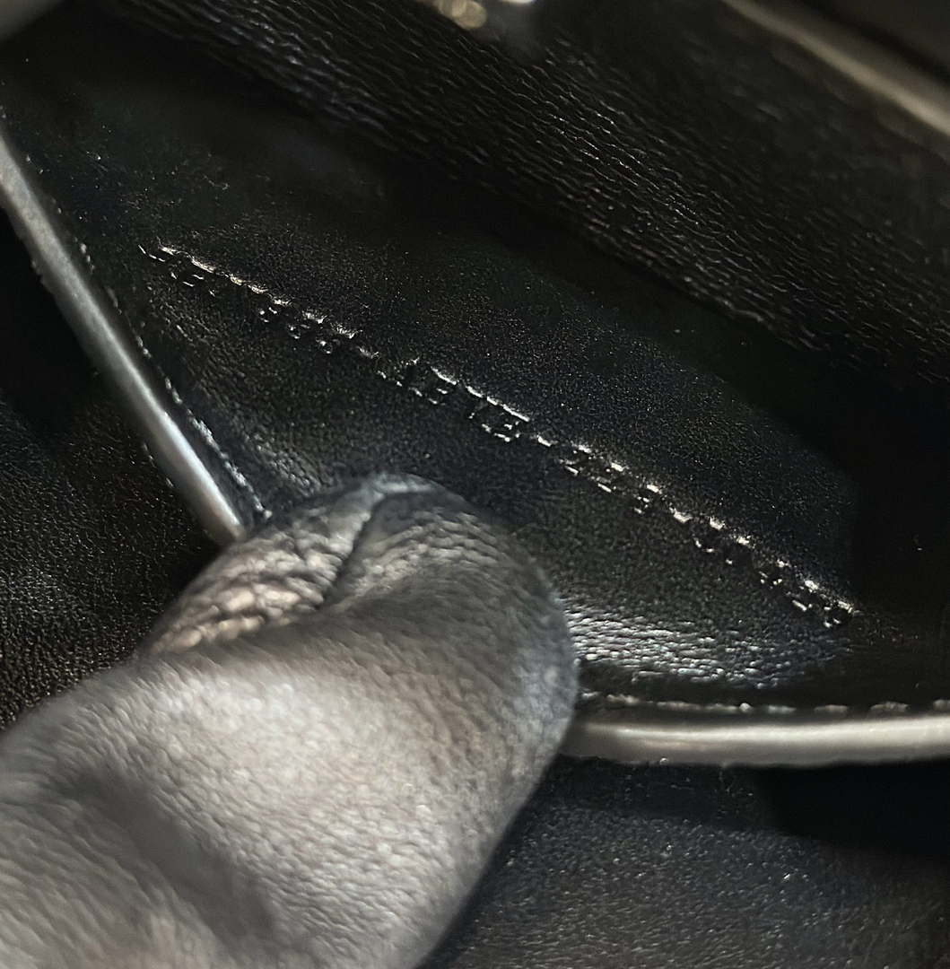 Fendi 8BN335 Peekaboo ISeeU Petite Black Selleria bag with 306 hand-sewn topstitches 80133As - Default Title - View 6