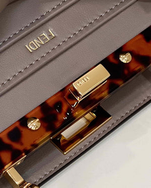 Fendi 8BN335 Peekaboo ISeeU Petite Milk Tea Padded Nappa Leather Bag - Default Title - View 5