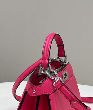 Fendi 8BN335 Peekaboo ISeeU Petite Padded Nappa Leather Bag Red - Default Title - View 3