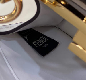 Fendi 8BN335 Peekaboo ISeeU Petite Padded Nappa Leather Bag White - Default Title - View 7
