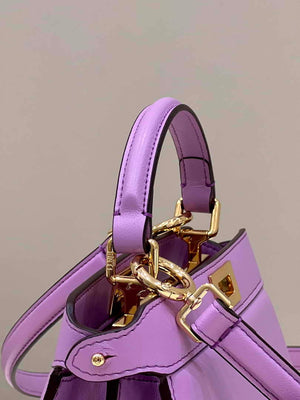 Fendi 8BN335 Peekaboo ISeeU Petite Purple Padded Nappa Leather Bag - Default Title - View 3