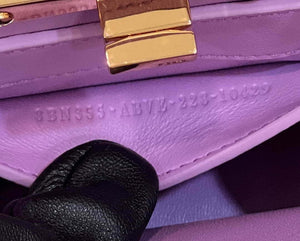 Fendi 8BN335 Peekaboo ISeeU Petite Purple Padded Nappa Leather Bag - Default Title - View 8