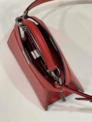 Fendi 8BN335 Peekaboo ISeeU Petite Red Padded Nappa Leather Bag - Default Title - View 9