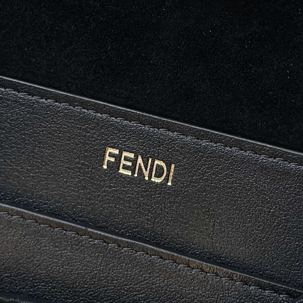 Fendi 8BN358AOVHF1D3Q Peekaboo Soft Large Black leather bag 80172L