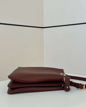 Fendi 8BN358AOVHF1D3Q Peekaboo Soft Large Dark brown leather bag 80172L - Default Title - View 6