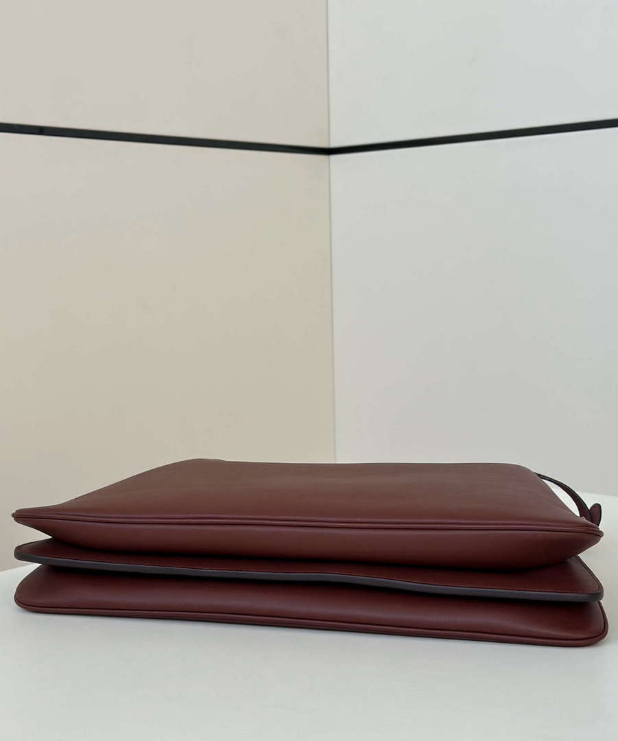 Fendi 8BN358AOVHF1D3Q Peekaboo Soft Large Dark brown leather bag 80172L