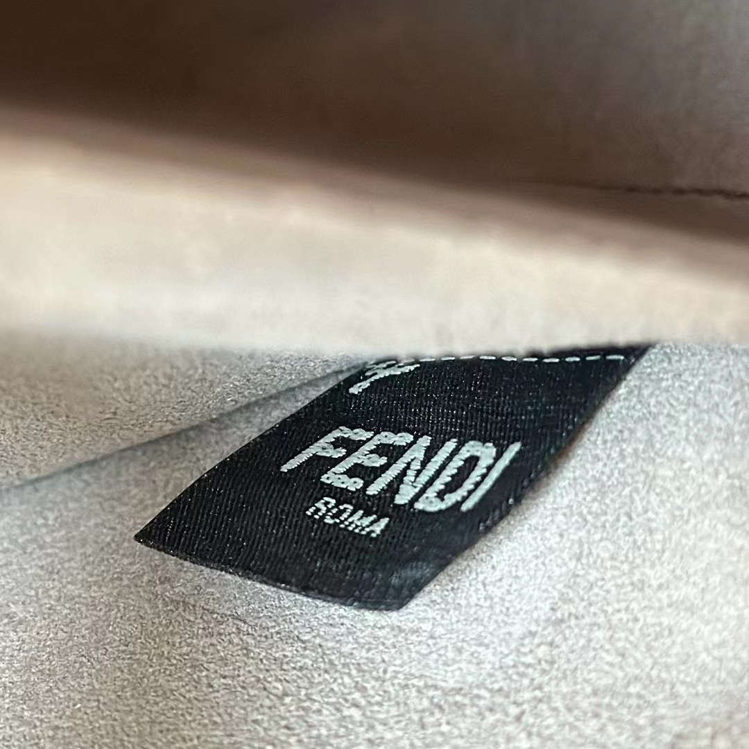 Fendi 8BN353AOVHF19P8 Peekaboo Soft Medium Gray leather bag 80172M