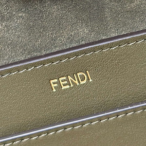Fendi 8BN358AOVHF1D3Q Peekaboo Soft Large Green leather bag 80172L - Default Title - View 7