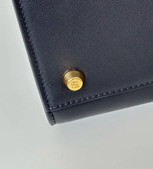 Fendi 8BN369 Fendi Way Large Black  leather and chocolate suede bag - Default Title - View 6