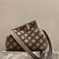 Fendi 8BP127 Fendi First Medium Khaki suede bag - Default Title - View 1
