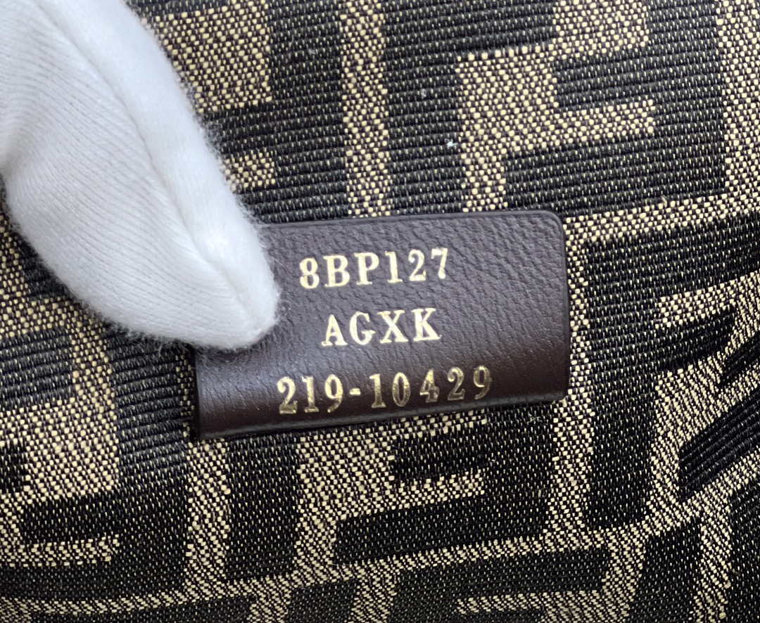 Fendi 8BP127 Fendi First Medium Khaki suede bag
