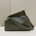 Fendi 8BP127 FENDI FIRST Medium Dark Green leather bag - Default Title - View 1