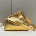 Fendi 8BP127 FENDI FIRST Medium Gold laminated leather bag - Default Title - View 1