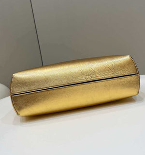Fendi 8BP127 FENDI FIRST Medium Gold laminated leather bag - Default Title - View 4