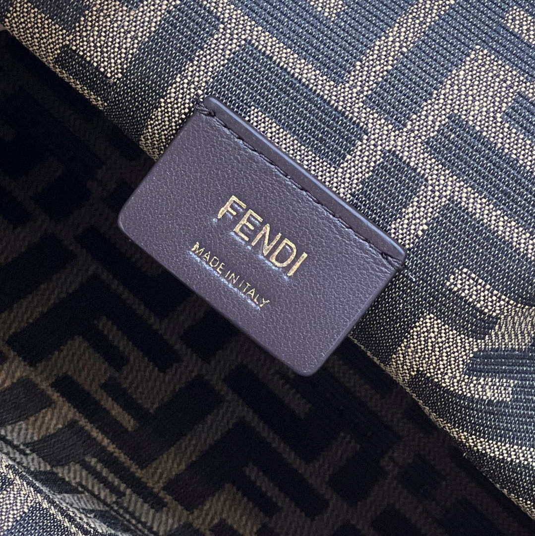 Fendi 8BP127 FENDI FIRST Medium Gold laminated leather bag
