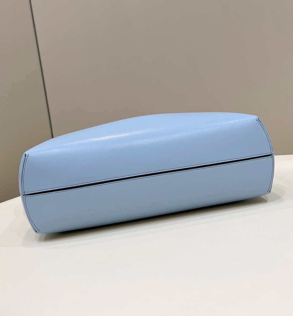 Fendi 8BP127 FENDI FIRST Medium Light Blue leather bag - Default Title - View 3