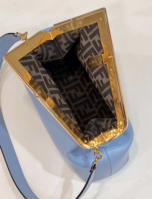 Fendi 8BP127 FENDI FIRST Medium Light Blue leather bag - Default Title - View 4