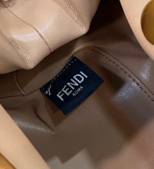 Fendi 8BP127 Fendi First Medium Light Pink flannel bag with embroidery - Default Title - View 8