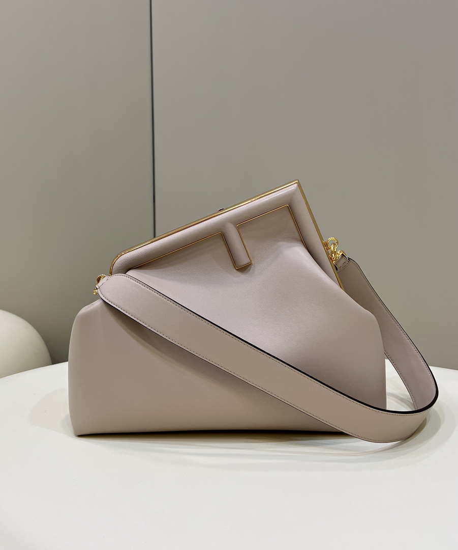 Fendi 8BP127 FENDI FIRST Medium Light Pink leather bag