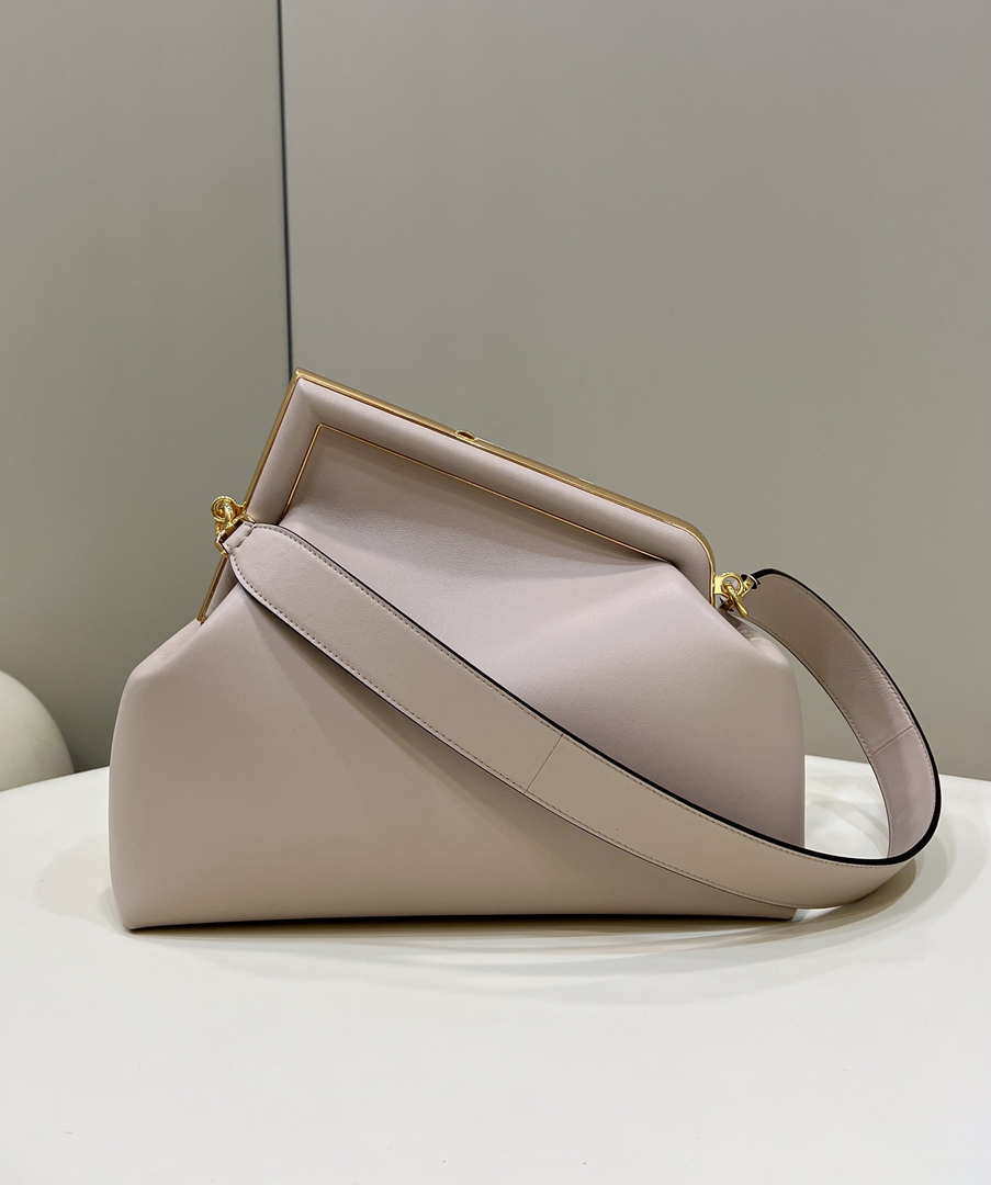 Fendi 8BP127 FENDI FIRST Medium Light Pink leather bag