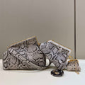 Fendi 8BP127 FENDI FIRST Medium Natural python leather bag - Default Title - View 1