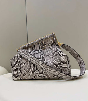 Fendi 8BP127 FENDI FIRST Medium Natural python leather bag - Default Title - View 2