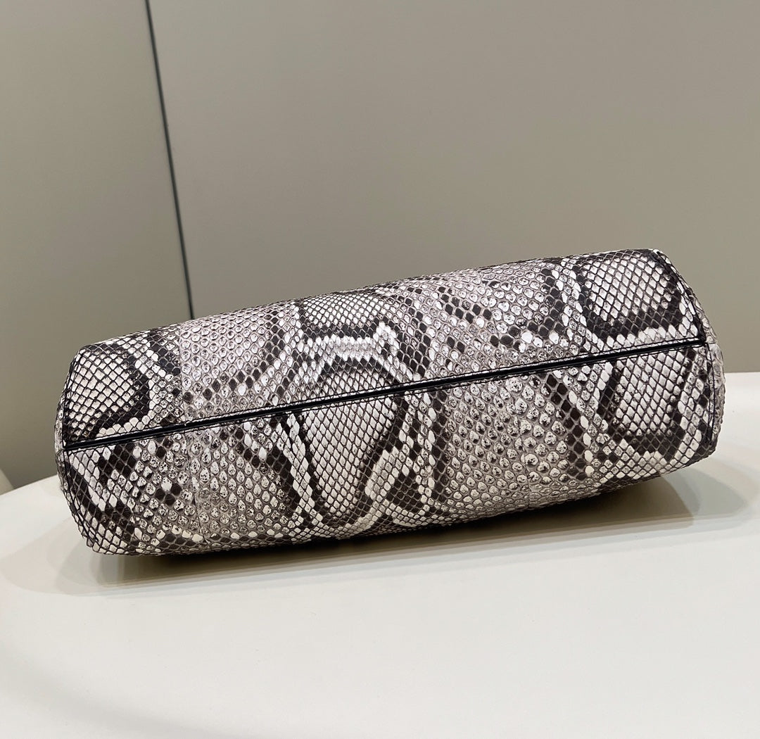 Fendi 8BP127 FENDI FIRST Medium Natural python leather bag - Default Title - View 4