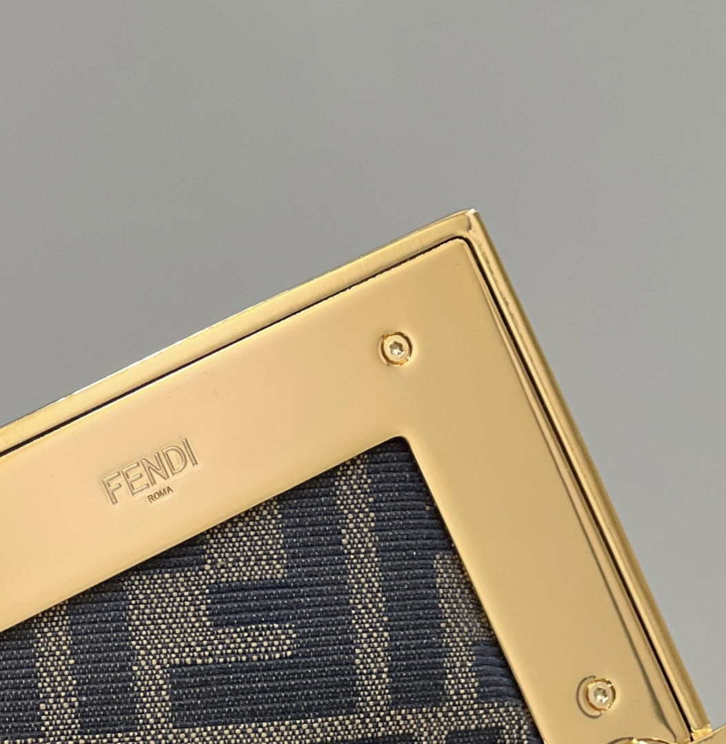 Fendi 8BP127 FENDI FIRST Medium Natural python leather bag - Default Title - View 6