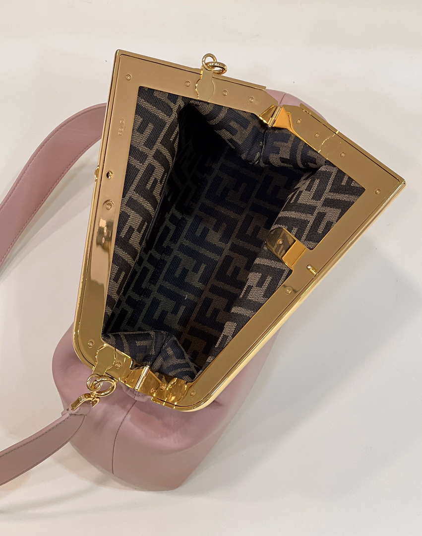 Fendi 8BP127 FENDI FIRST Medium Pink leather bag