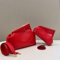 Fendi 8BP127 FENDI FIRST Medium Red leather bag - Default Title - View 1